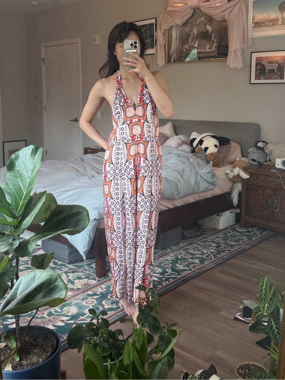 NWT temperley london monikh silk jumpsuit etoile print